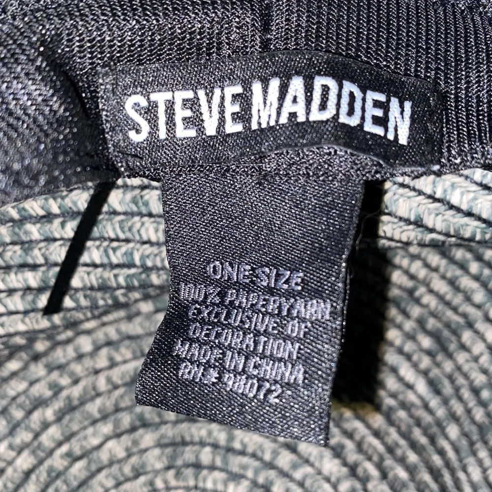 Steve Madden 100% Paper Yarn Women’s Large Brim Adjustable Floppy Hat Size OS